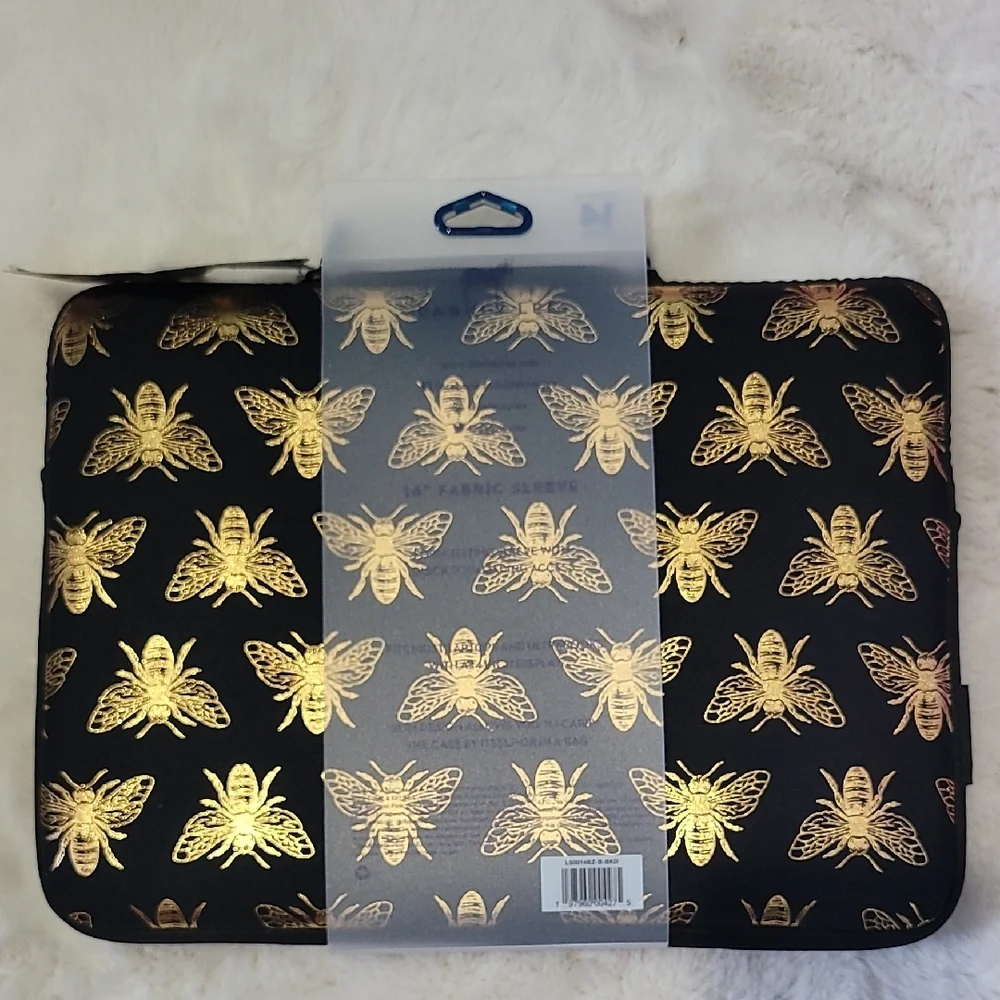 Dabney Lee Black and Gold Bumble Bee Fabric Sleeve